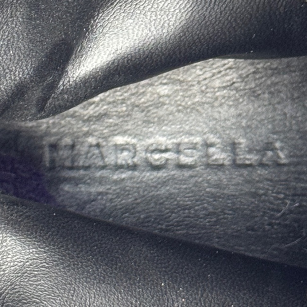 RARE! Marcella NYC Black leather Karma boot with white cap toe and soles - Picture 2 of 7